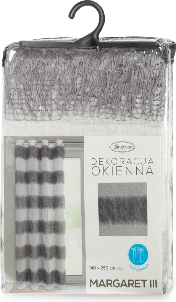 ZÁCLONA NA KRÚŽKOCH MARGARET3 140X250 CM VIACFAREBNÁ