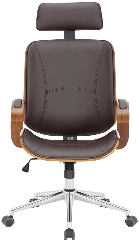 Design-Shop Kancelárska stolička Dayton - drevo orech - Hnedá