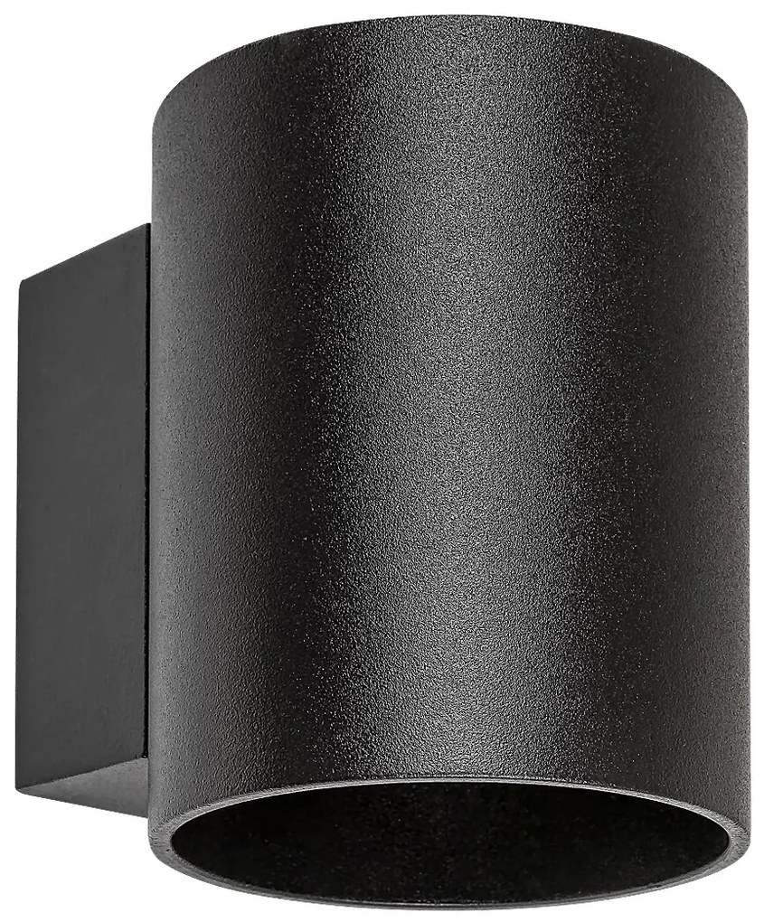 RABALUX Moderné nástenné osvetlenie KAUNAS, 1xG9, 10W, okrúhle, čierne