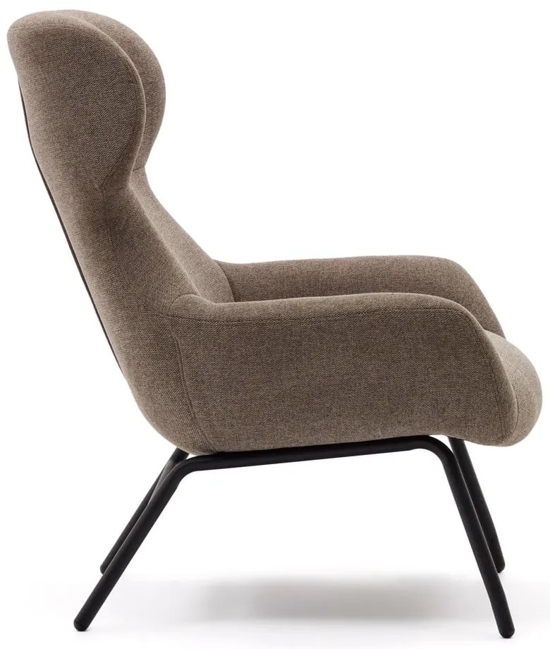 Hnedé kreslo Belina – Kave Home