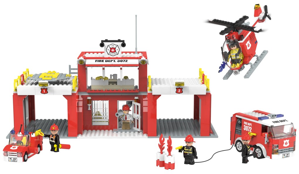 lupilu® Stavebnica Clippy L (hasičská stanica) (100395513)