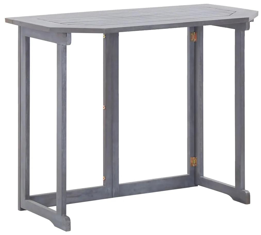 Skladací balkónový stôl 90x50x74 cm akáciový masív