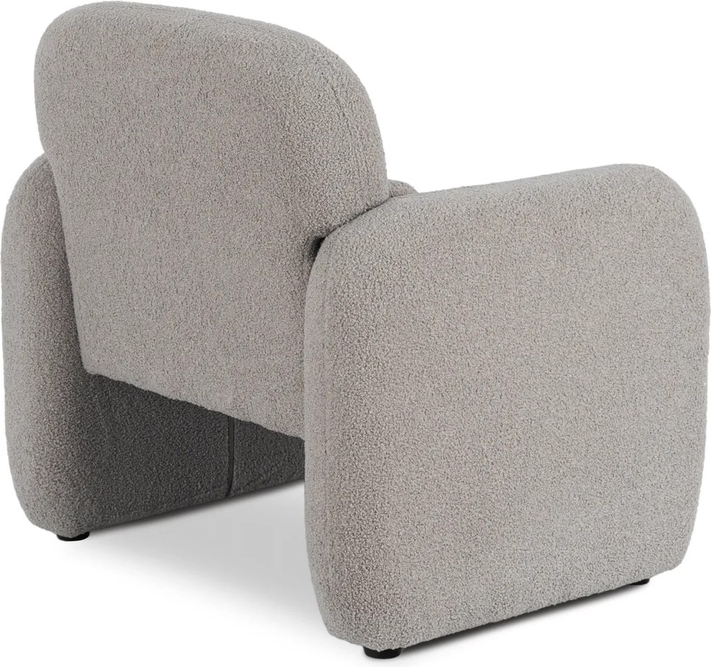 Relaxačné kreslo VARENO – sivé bouclé