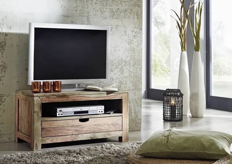 Bighome - GREY WOOD TV stolík 87x45 cm, palisander