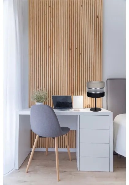 Stolná lampa CORAL 1xE27/60W/230V čierna/šedá