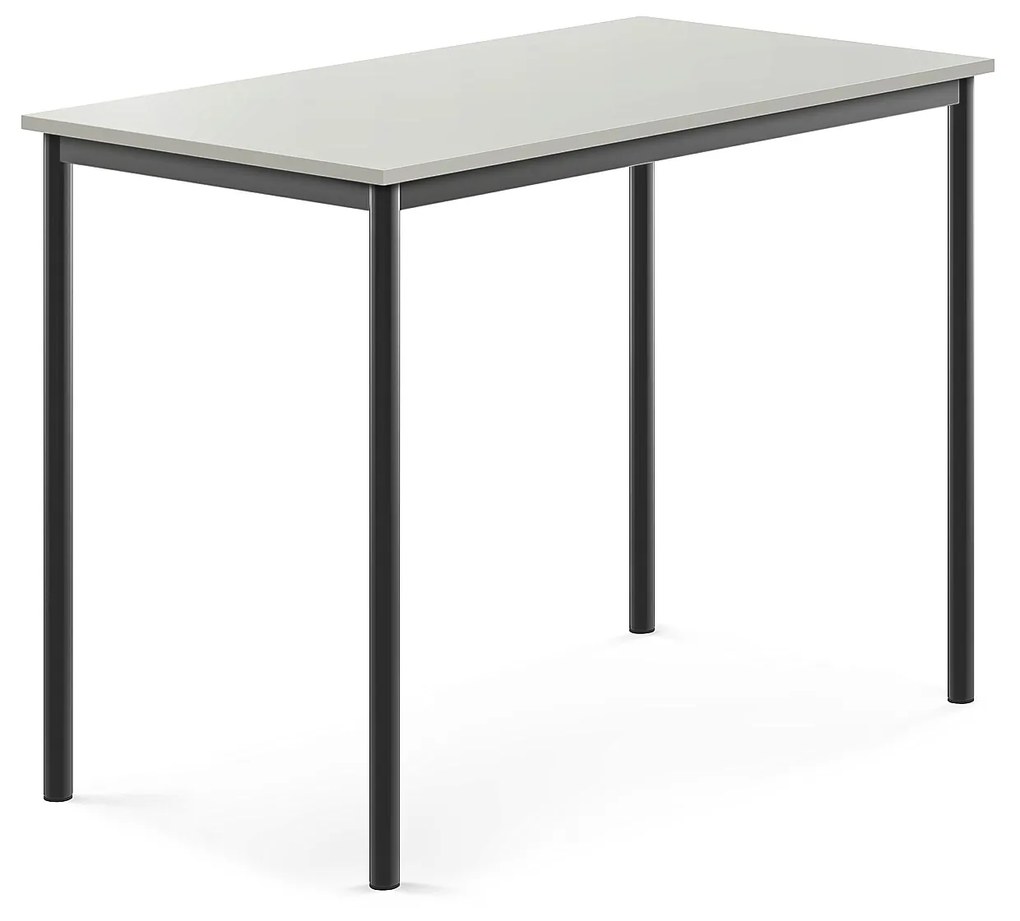 Stôl BORÅS, 1200x700x900 mm, laminát - šedá, antracit