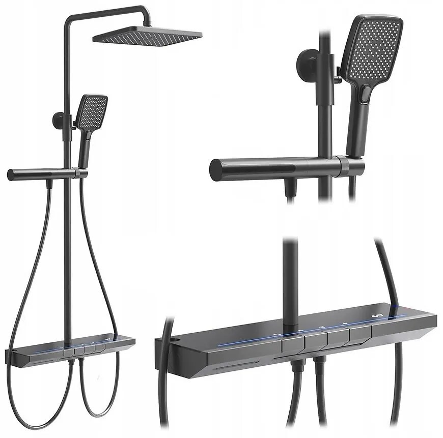 Sprchová súprava s termostatom Rea Pedro titán