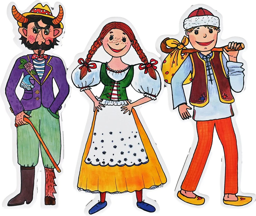 MARIONETINO – Čert a Káča – bábky 3 ks