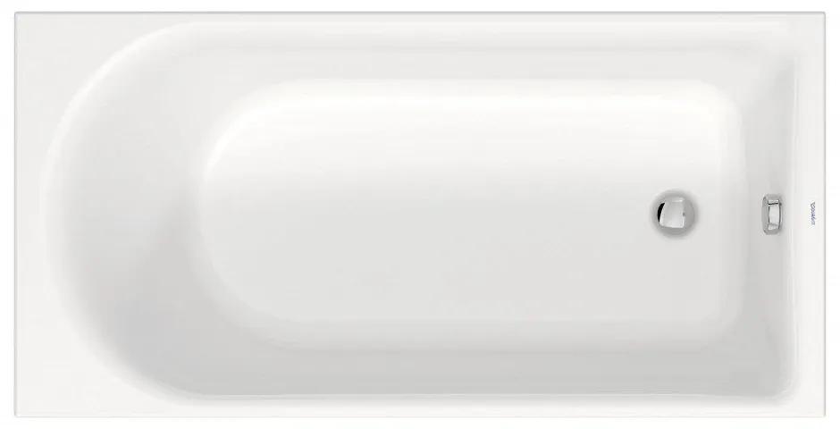 DURAVIT D-Neo akrylátová pravouhlá vaňa, odtok zboku, 1500 x 750 x 485 mm, biela, 700471000000000