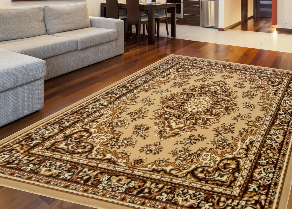 Kusový koberec Samira New Beige 12001-050, 80x150, béžová, chodba / predsieň, Spoltex