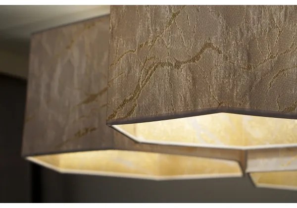 Duolla - Prisadený luster ROLLER TRIO HEX 3xE27/15W/230V biela/zlatá