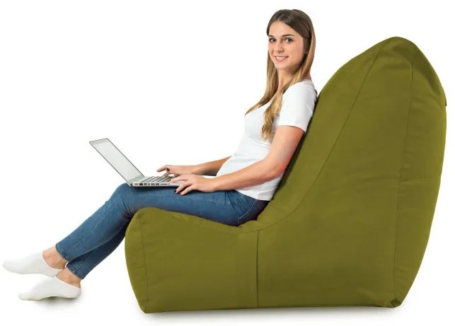 Moderné kreslo DISTINTO zelená