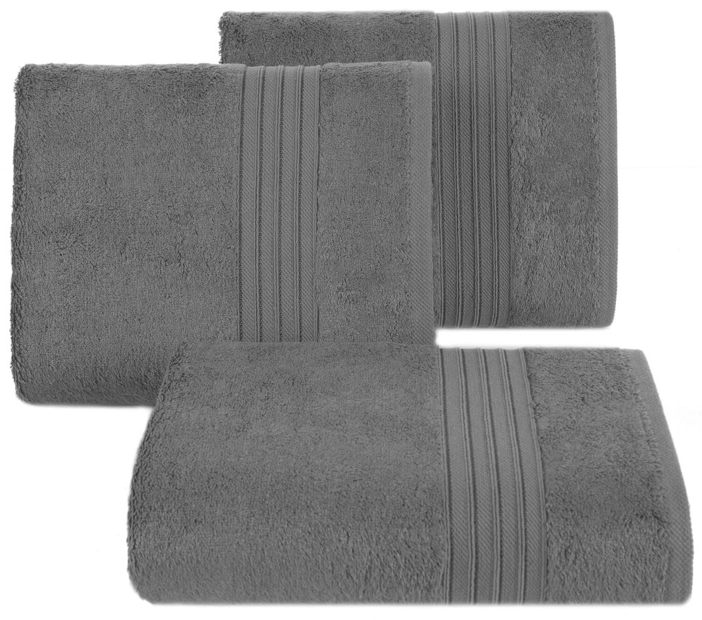 BAVLNENÝ UTERÁK AURA SADA 6KS 50X90 CM TMAVOSIVÁ