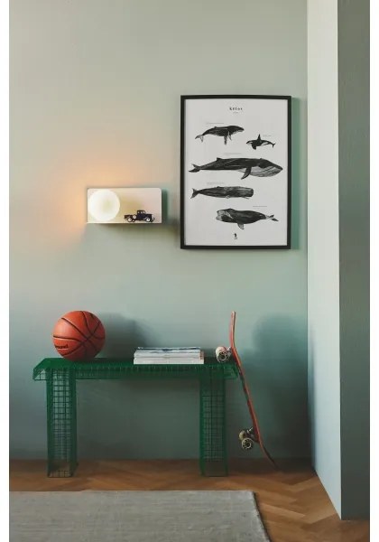 Nordlux - Nástenné svietidlo s poličkou LILIBETH 1xE14/25W/230V biela