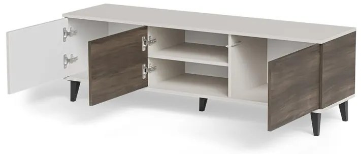 TV skrinka Random 150 cm kašmír/orech