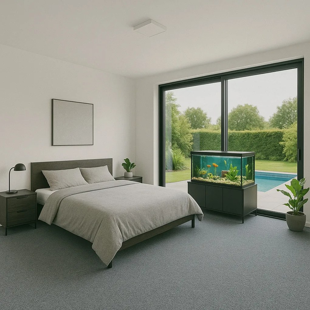 AKCIA: 350x280 cm Metrážny koberec Rambo-Bet 73, šíře, šedá, filc, kuchyňa, Condor Carpets