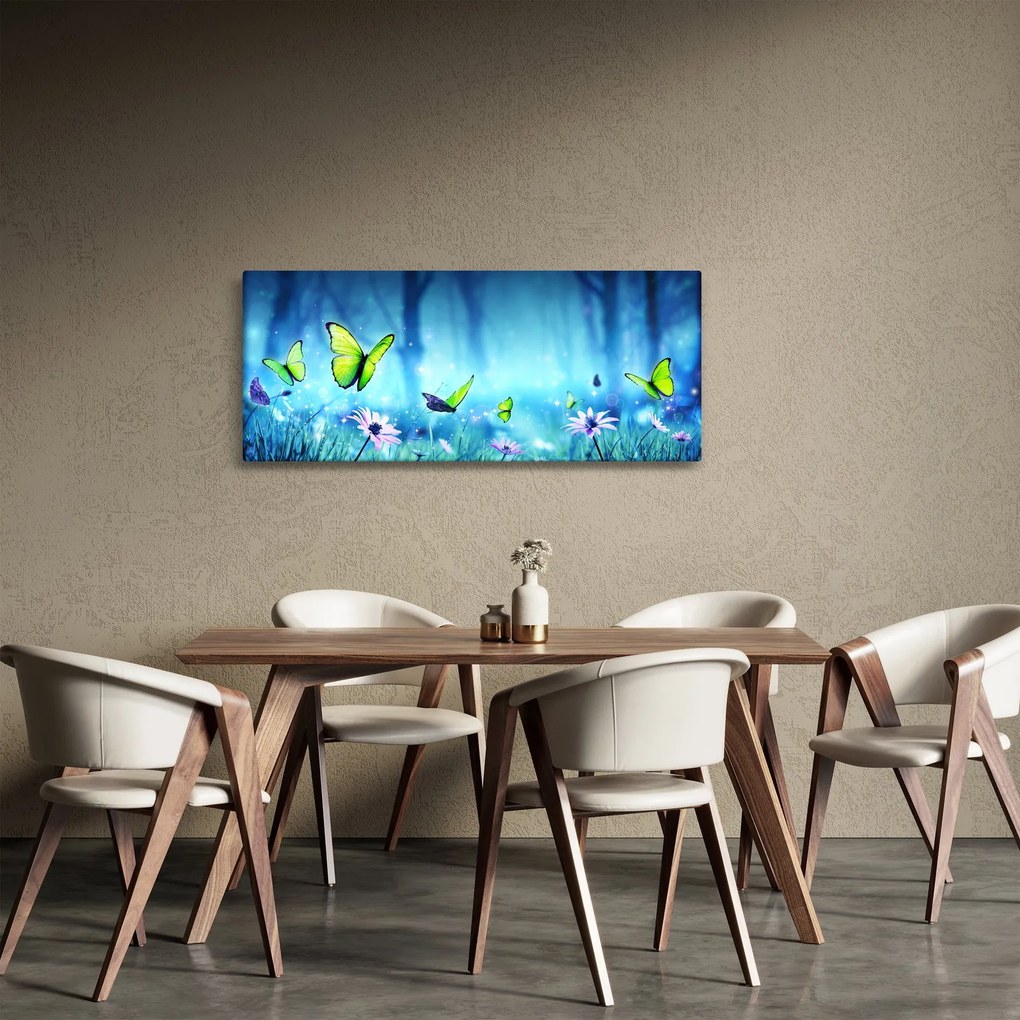 Obraz - Mystická lesná čistina (120x50 cm)