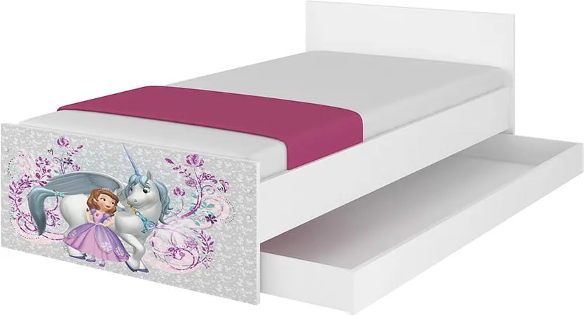 MAXMAX Detská posteľ MAX sa zásuvkou Disney - SOFIE PRVÉ 180x90 cm