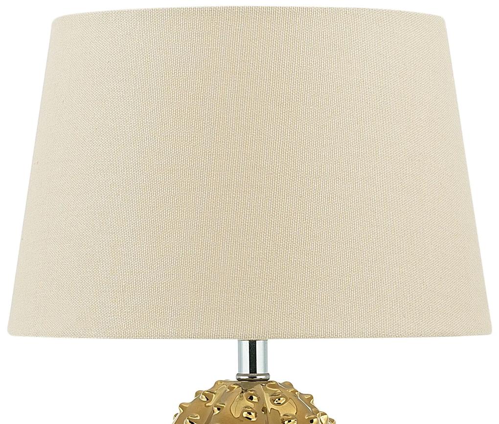 Stolná lampa zlato-biela VELISE Beliani