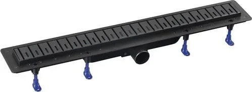 Polysan KLAVER sprchový žľab 71 cm plast černá mat 73721B