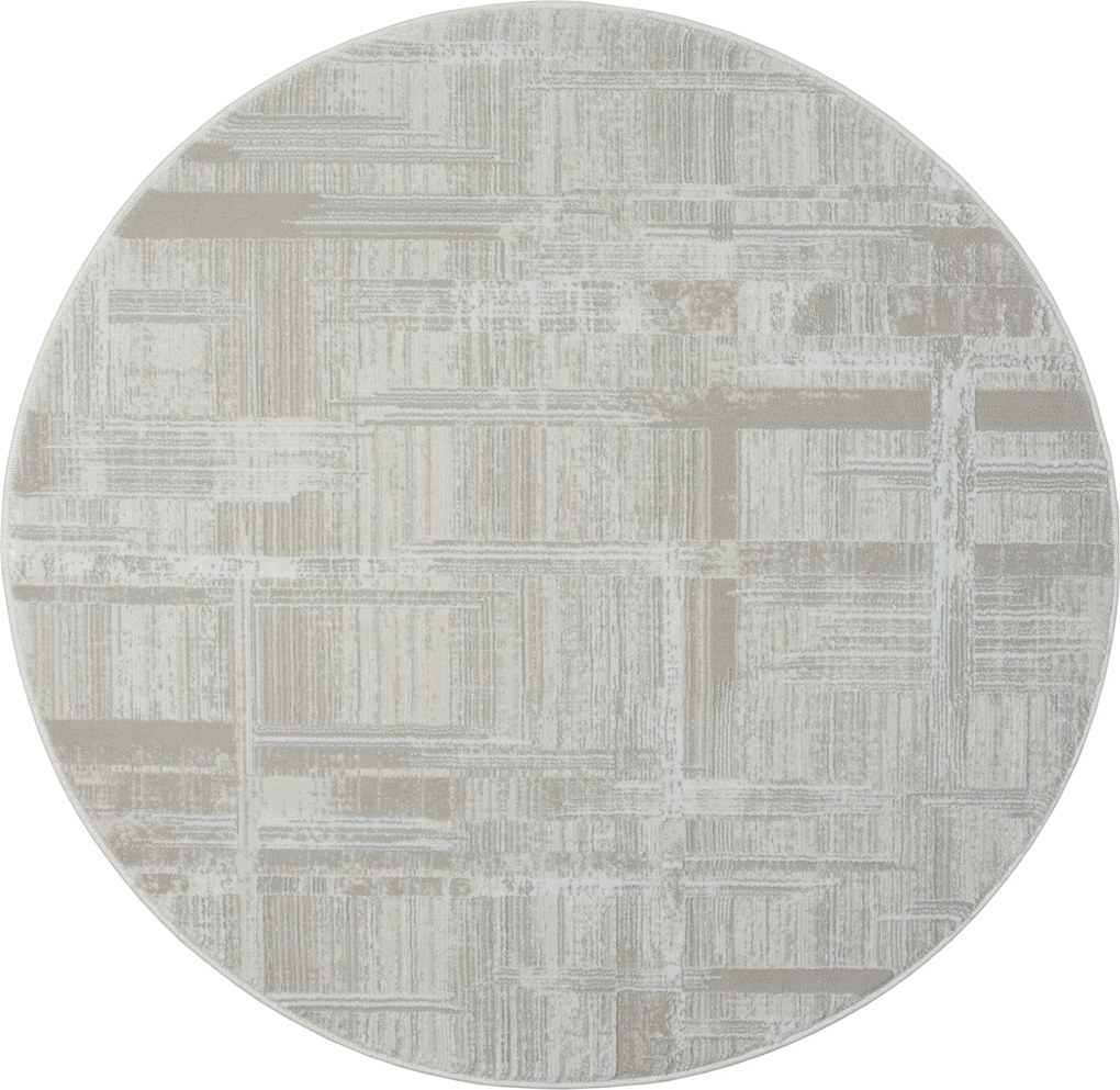 My Flair, Kusový koberec My Favorite CA60026 creme kruh, 120x120 (priemer) kruh, béžová, chodba / predsieň