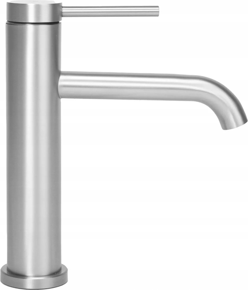 Rea Clif, umývadlová batéria h-205, brúsená oceľ, REA-B5324