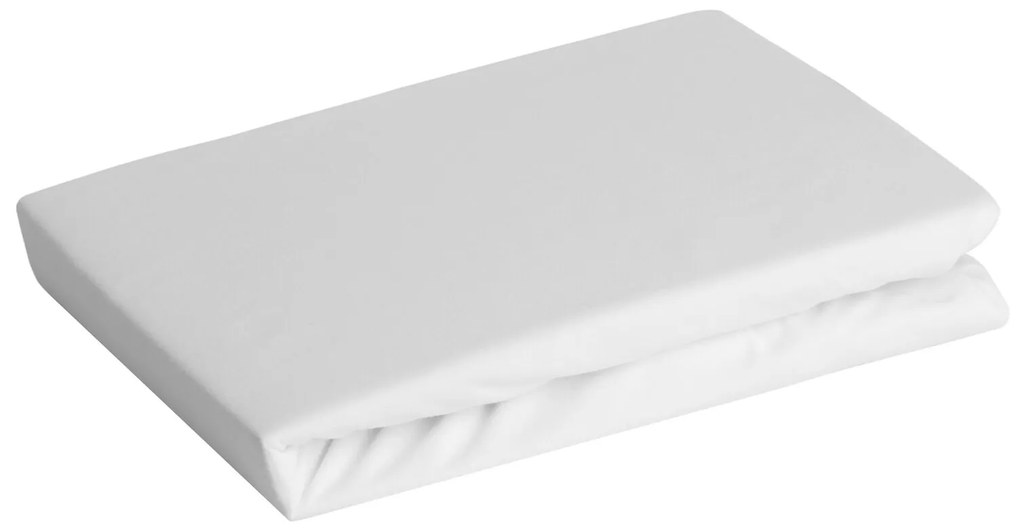 JERSEY PRESTIERADLO 90X200 CM, VÝŠKA 25 CM BIELE