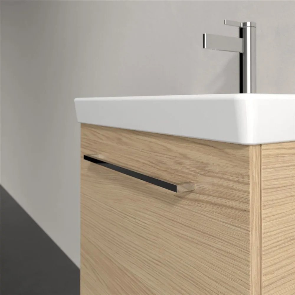 VILLEROY &amp; BOCH Avento závesná skrinka pod umývadlo Compact, 1 dvierka, pánty vpravo, 530 x 352 x 514 mm, Nordic Oak, A88801VJ