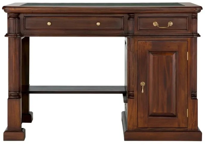 furniture-nabytek.cz - Masívny písací stôl Cambridge z mahagónu, lakovaný, hnedý – 120×60×80 cm