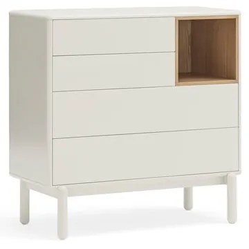 Krémovobiela komoda 90x90x40 cm Corvo – Teulat