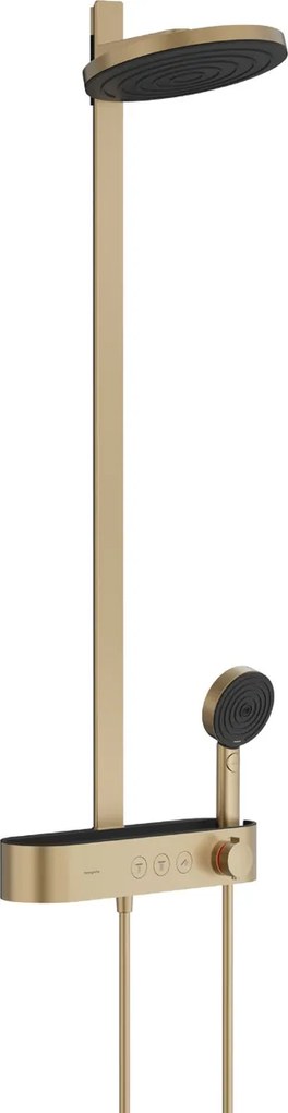 Hansgrohe Pulsify S, Showerpipe 260 2jet EcoSmart s termostatom ShowerTablet Select 400, kartáčovaný bronz, HAN-24241140