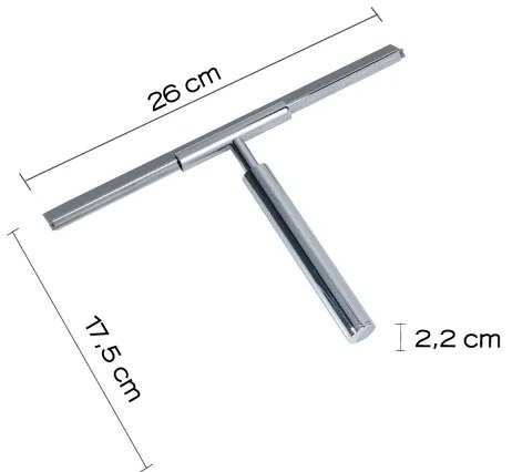 Gedy - Stierka na sklo THOR lesklý chróm