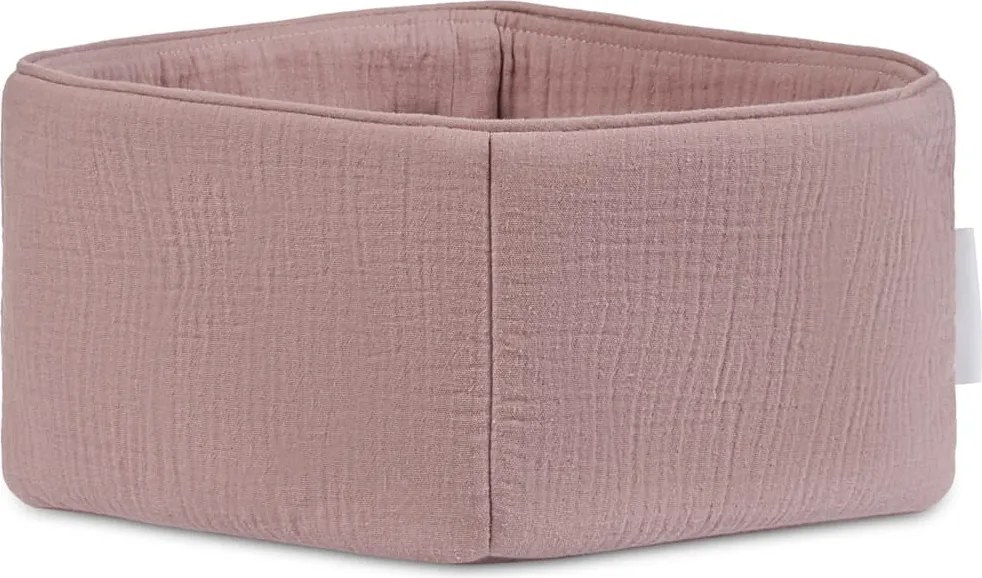 Mušelínový úložný košík mauve