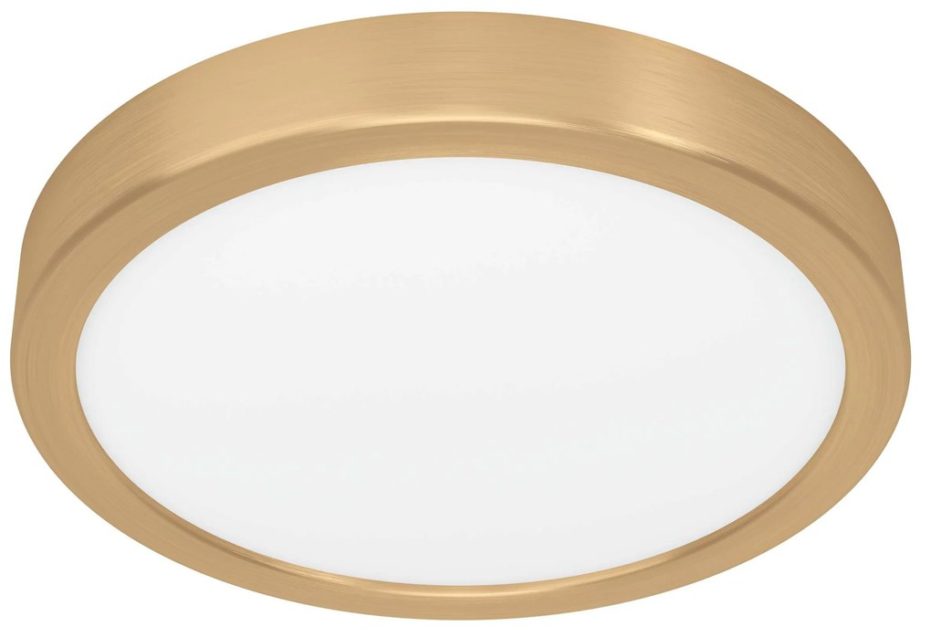 EGLO LED stropné osvetlenie FUEVA 5, 17W, teplá biela, 21cm, okrúhle, mosadzné