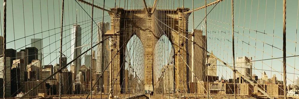 Obraz most Manhattan v New Yorku Varianta: 120x40