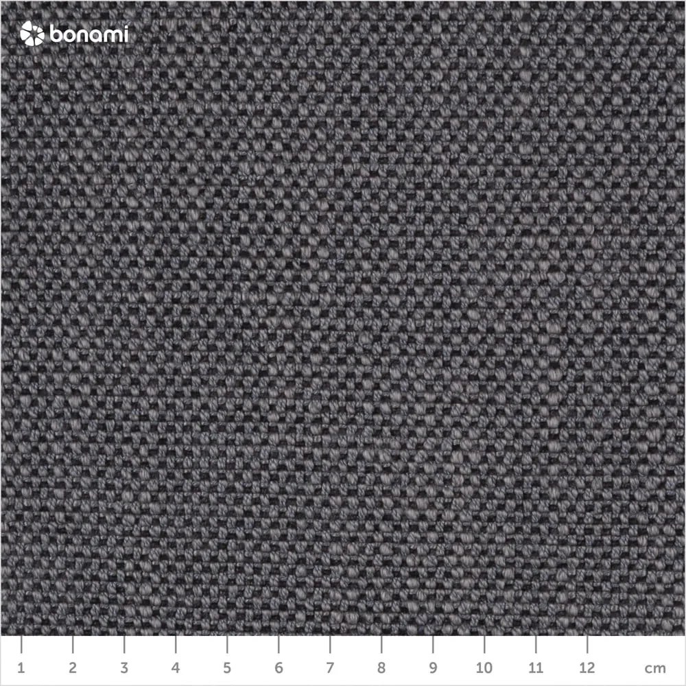 Tmavosivá čalúnená dvojlôžková posteľ s úložným priestorom s roštom 180x200 cm Atesio – Meise Möbel