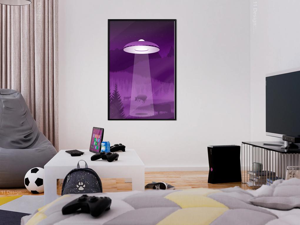 Artgeist Plagát - Ufo [Poster] Veľkosť: 40x60, Verzia: Čierny rám