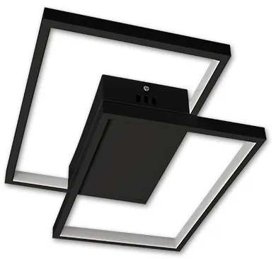 LED stmievateľné stropné svietidlo 45W/230V 3000-6500K čierne + diaľkový ovládač