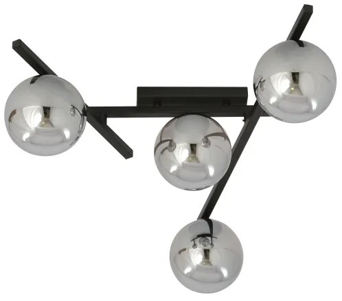 Stropné svietidlo SMART 4xE14/10W/230V čierna/šedá