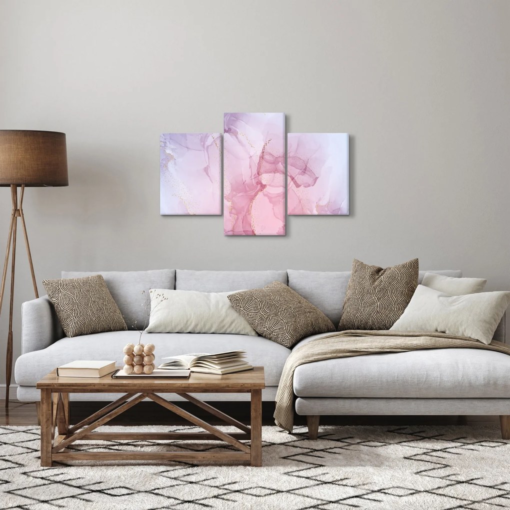 Obraz - Ružové škvrny (90x60 cm)