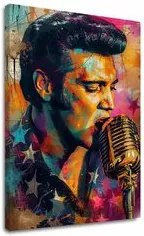 Obraz Elvis Presley - Zlatý hlas rock’n’rollu | 100% originál domaľovaný akrylom