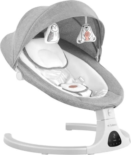 Detské hojdacie kreslo Astrid 35 sivé