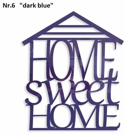 Home sweet home dekoračný nápis na stenu čierna