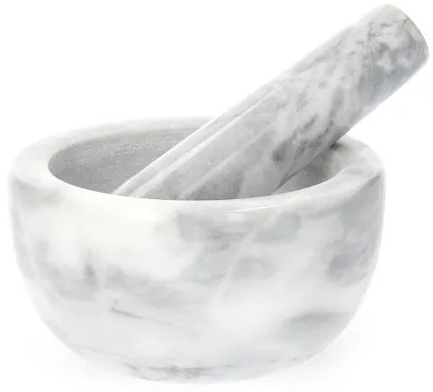 Mažiar MARBLE mramorový, sivý 812021