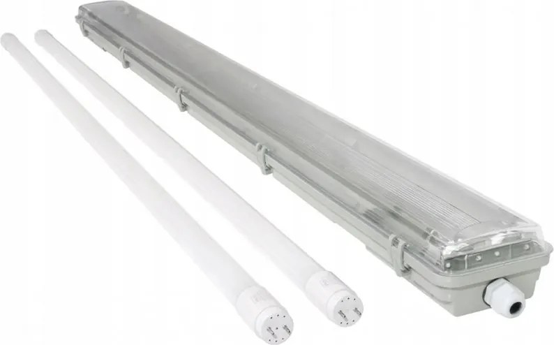 Hermetické svietidlo 120 cm + 2x premium žiarivky - studená biela