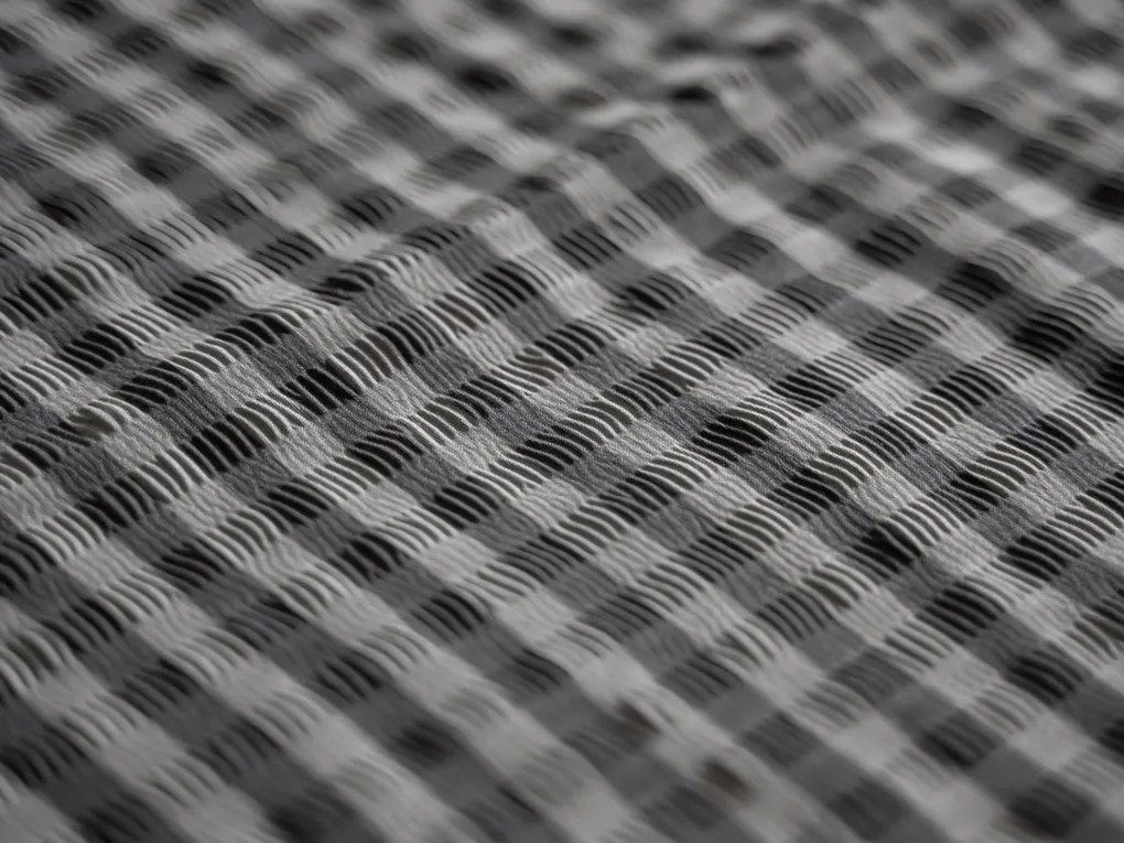 Krepové obliečky ARLENA BLEND čierne hotelové kapsy Rozmer obliečky: 70 x 90 cm | 140 x 200 cm