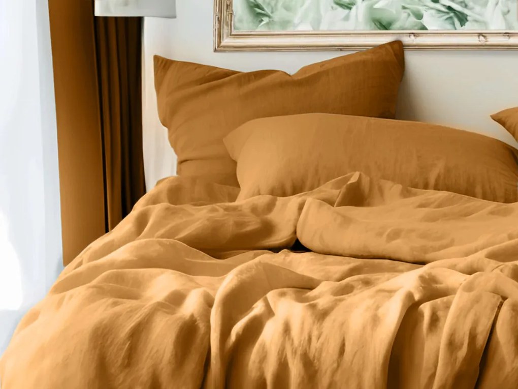 Mušelínové obliečky MUSSARI horčicové Rozmer obliečok: 70 x 90 cm | 140 x 220 cm