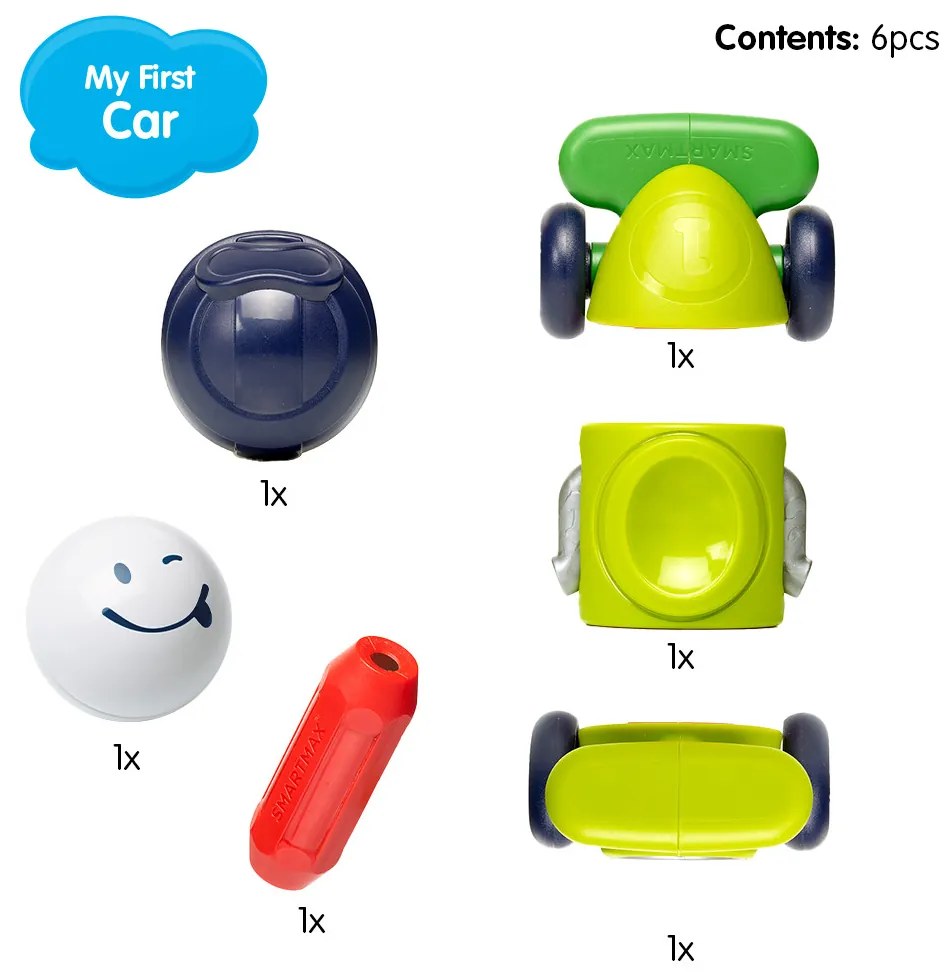 SmartMax - Moje prvé autíčko - 6 ks