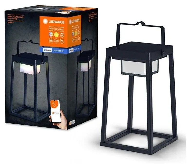 Ledvance - LED RGBW Stmievateľná solárna lampa TABLE LED/2,5W/3,7V IP44