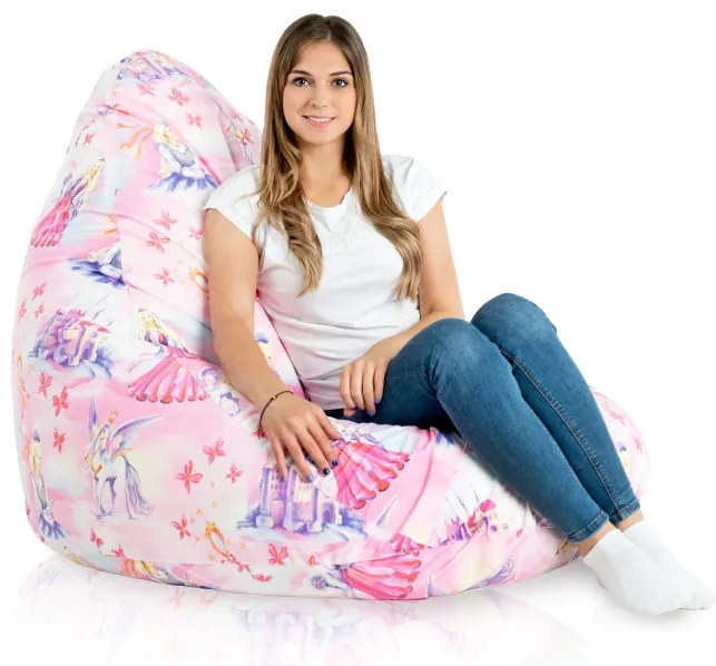Sedací vak DROP XXL princess
